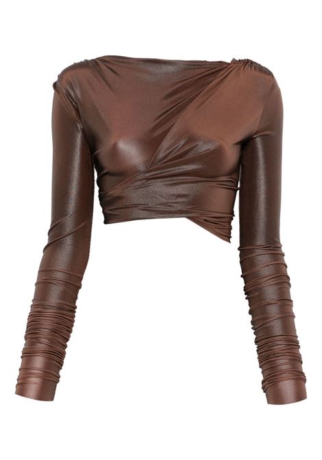 Top Jade in marrone Rick Owens Lilies - donna RICK OWENS LILIES | LI01E4204GVIL33